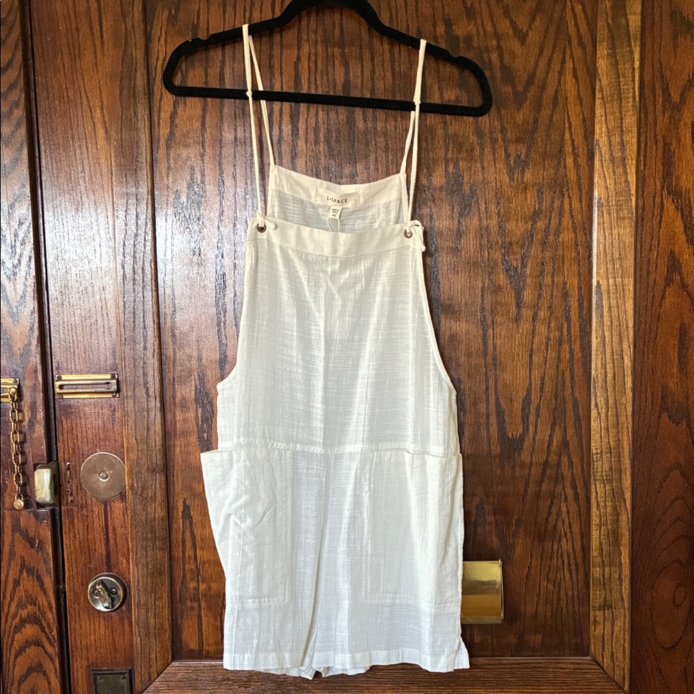 L*SPACE white romper/coverup